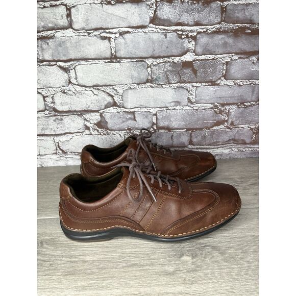 Rockport K52456 Brown Leather Casual Lace Up Casual Sneakers Men’s Sz 9M US/42EU main image 14